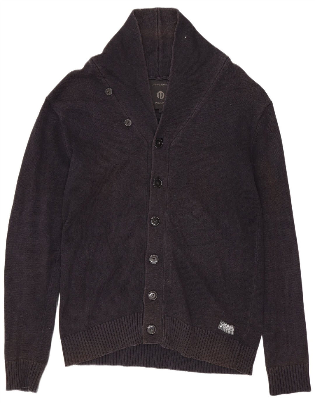 JACK & JONES Mens Premium Cardigan Sweater XL Navy Blue