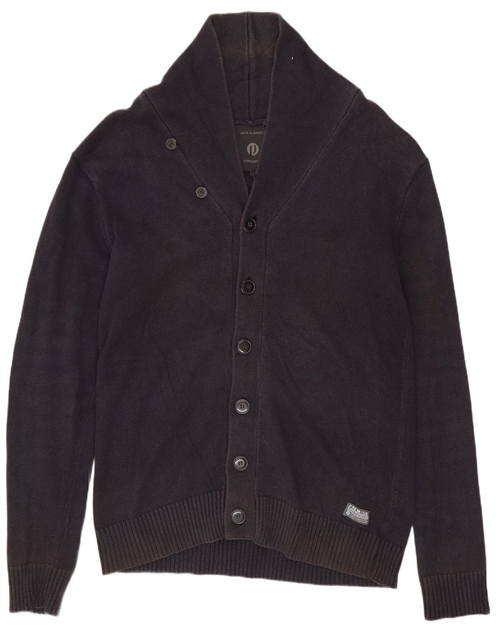 JACK & JONES Mens Premium Cardigan Sweater XL Navy Blue