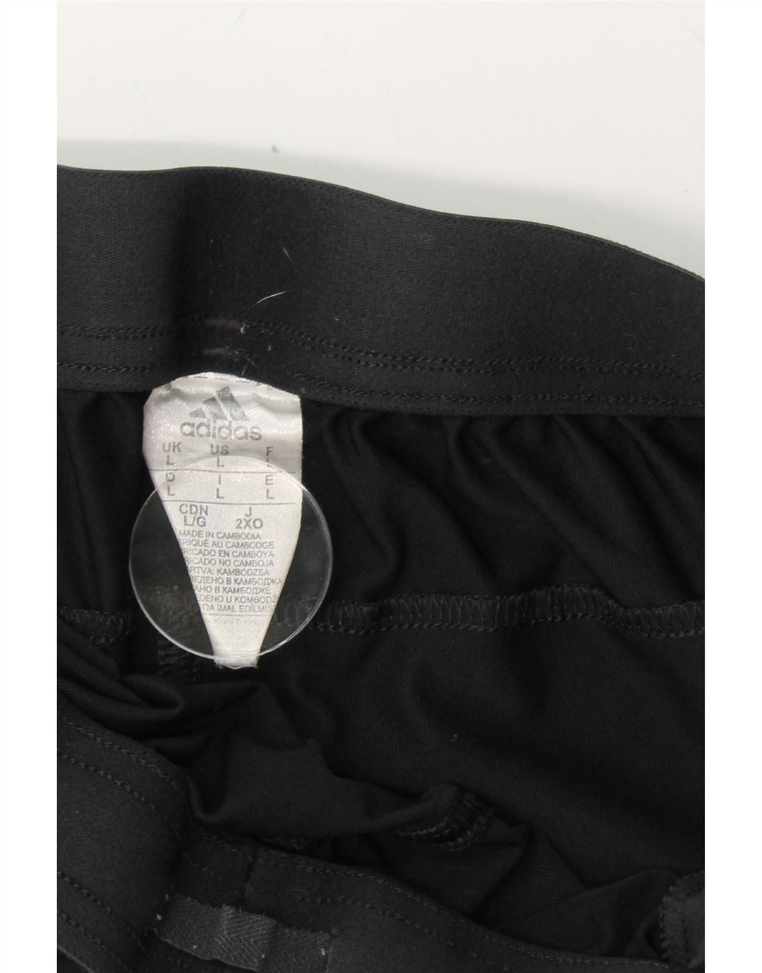 ADIDAS Mens Sport Shorts Large  Black Vintage Adidas and Second-Hand Adidas from Messina Hembry 