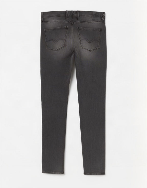Replay Mens Anbass Slim Jeans W30 L34 Grey Cotton