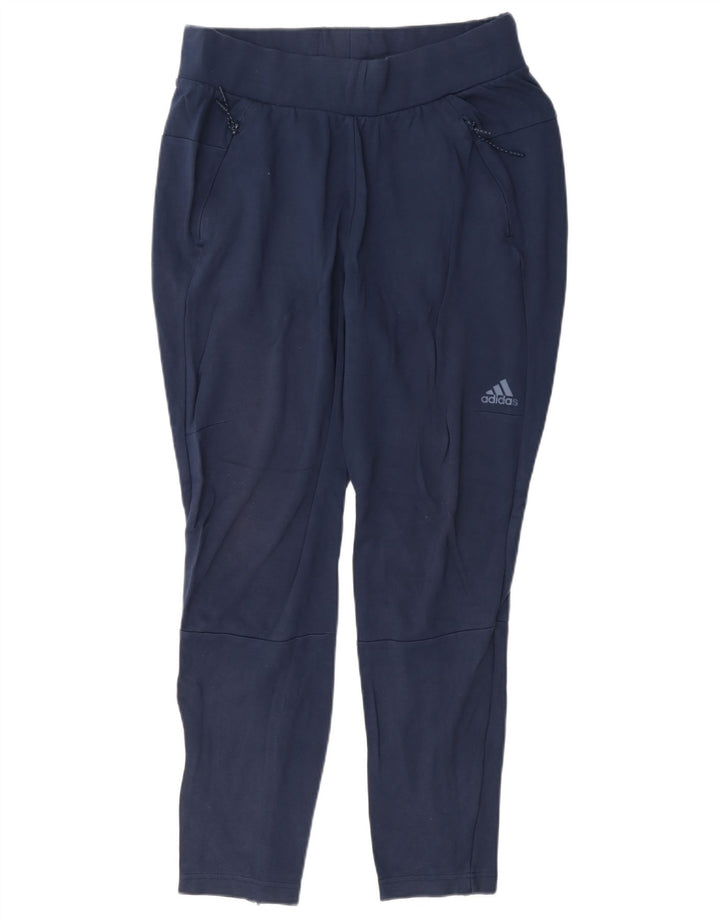 Adidas Womens Tracksuit Trousers UK 14 Large Navy Blue