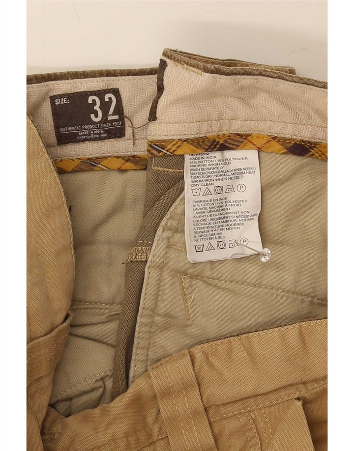Timberland Mens Cargo Trousers W32 L33 Khaki Cotton