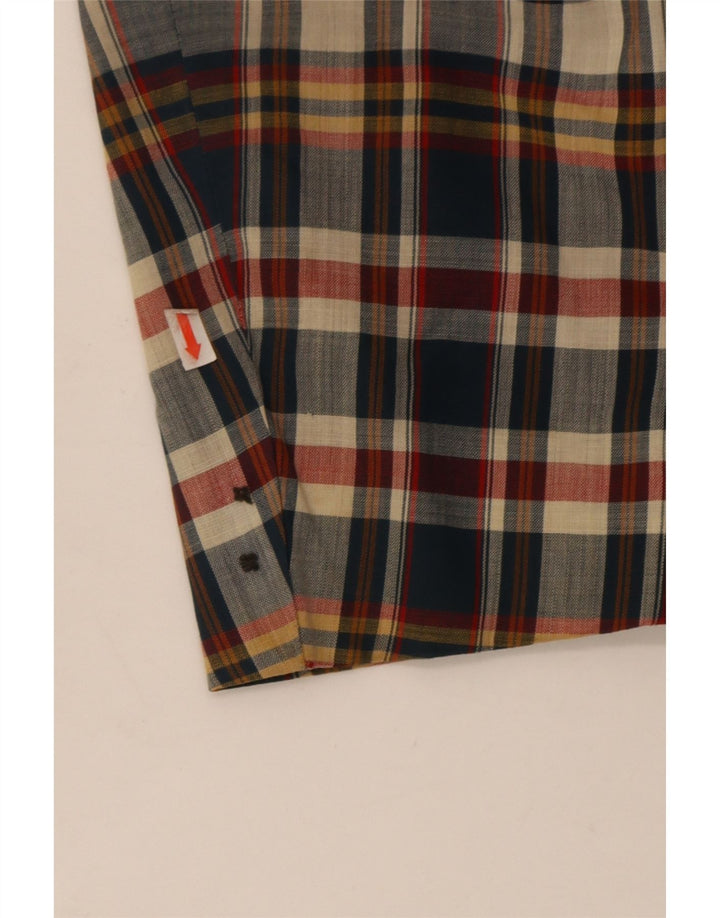 Baxter Mens 3 Button Blazer Jacket UK 38 Medium Multicoloured Check