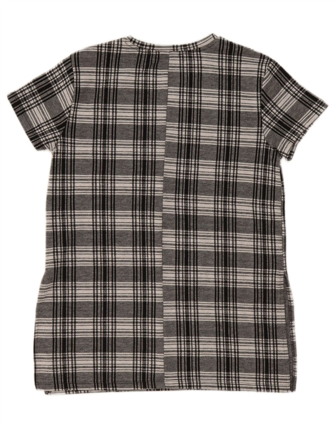 ZARA Womens Trafaluc Tunic Top UK 10 Small Grey Check