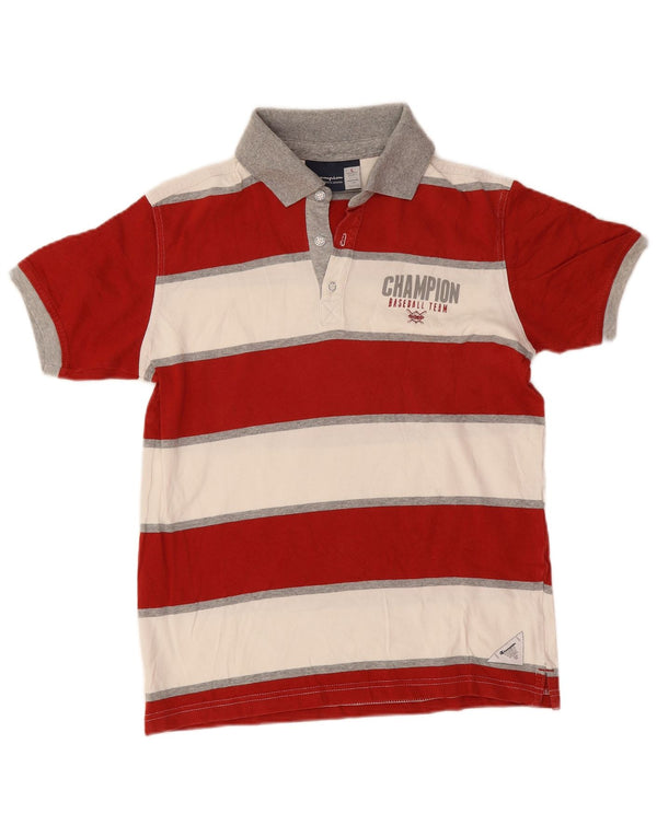 Champion Boys Graphic Polo Shirt 11-12 Years Red Striped Sports