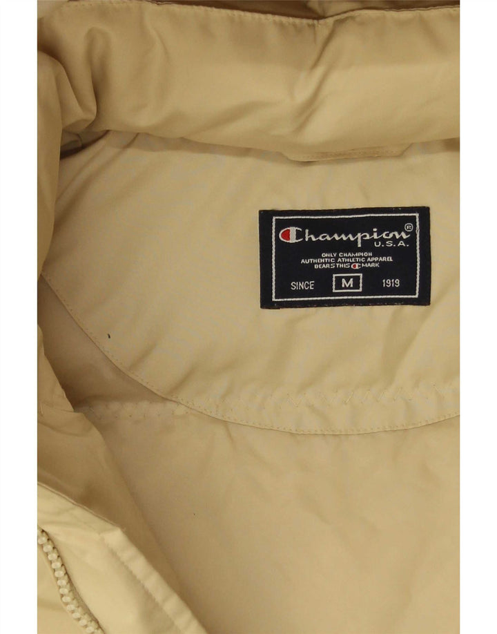 Champion Womens Hooded Padded Coat UK 14 Medium Beige