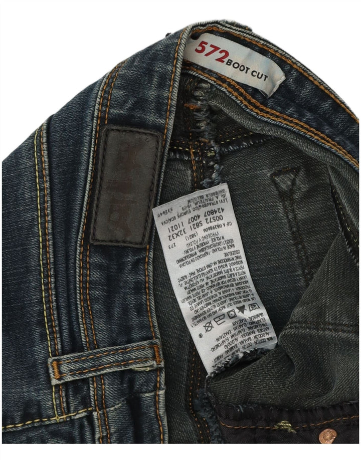 LEVI'S Womens 572 Bootcut Jeans W32 L29  Blue Cotton
