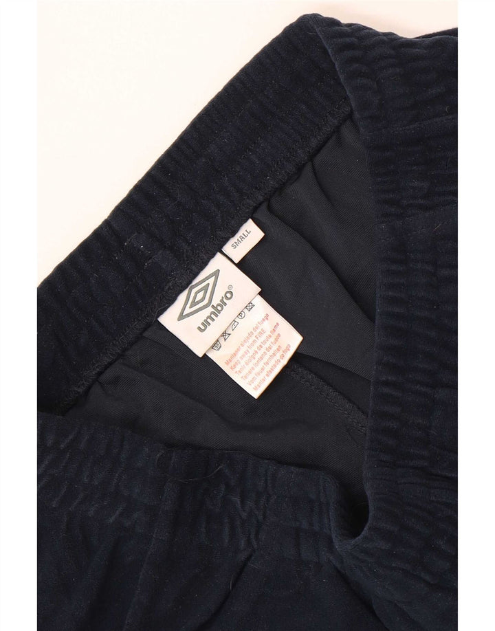 Umbro Womens Fleece Tracksuit Trousers UK 8 Small Navy Blue Polyester