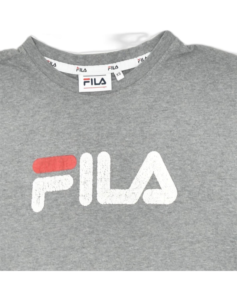 FILA Mens Graphic T-Shirt Top XS Grey Cotton | Vintage | Thrift | Second-Hand | Used Clothing | Messina Hembry 