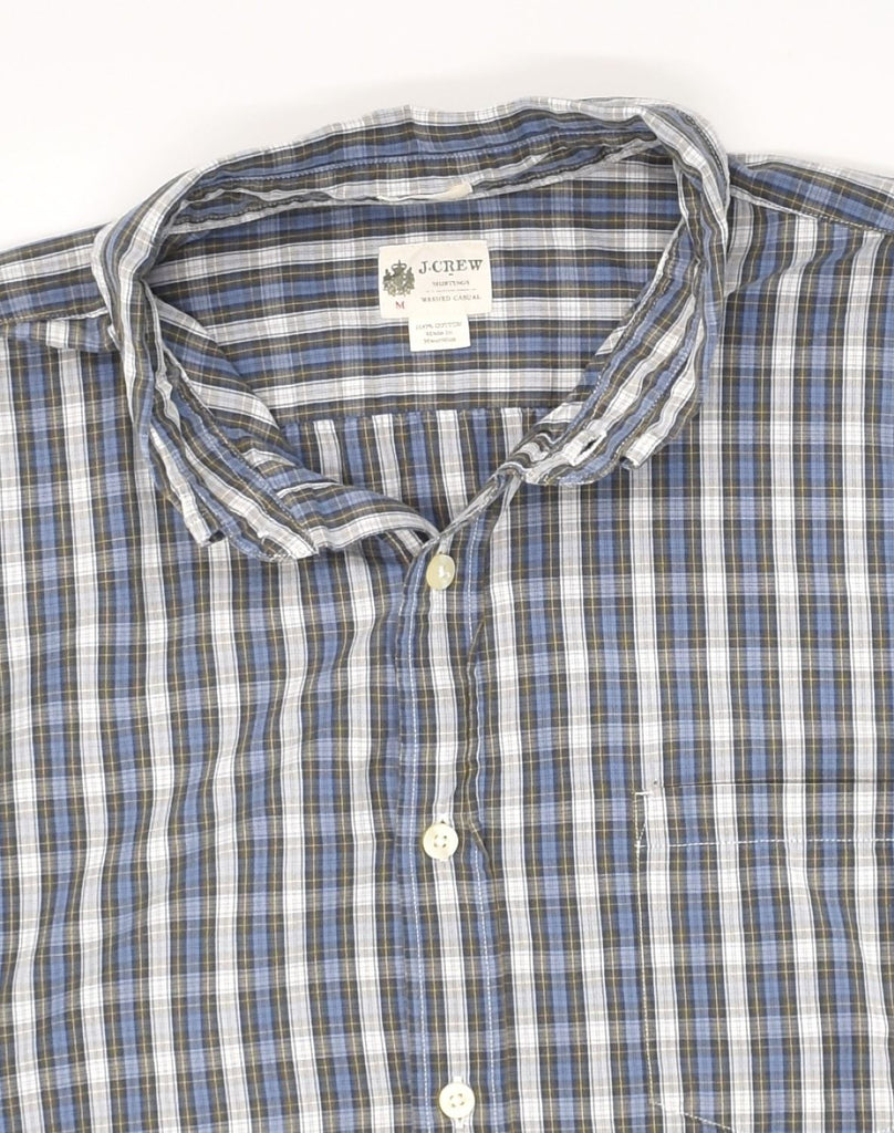 J. CREW Mens Shirt Medium Blue Check Cotton | Vintage J. Crew | Thrift | Second-Hand J. Crew | Used Clothing | Messina Hembry 