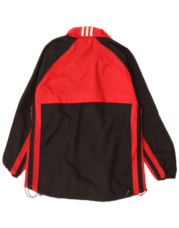 Adidas Boys Rain Jacket 15-16 Years Black Colourblock Polyamide