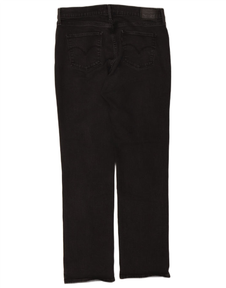Levi's Womens Straight Jeans W31 L32 Black Cotton