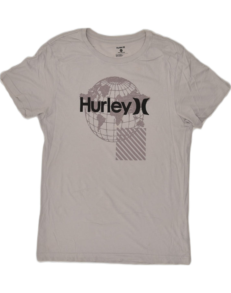 HURLEY Mens Graphic T-Shirt Top Medium Grey Cotton | Vintage Hurley | Thrift | Second-Hand Hurley | Used Clothing | Messina Hembry 