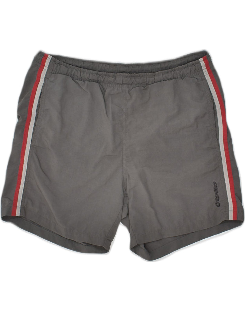 LOTTO Mens Sport Shorts Medium Grey | Vintage Lotto | Thrift | Second-Hand Lotto | Used Clothing | Messina Hembry 