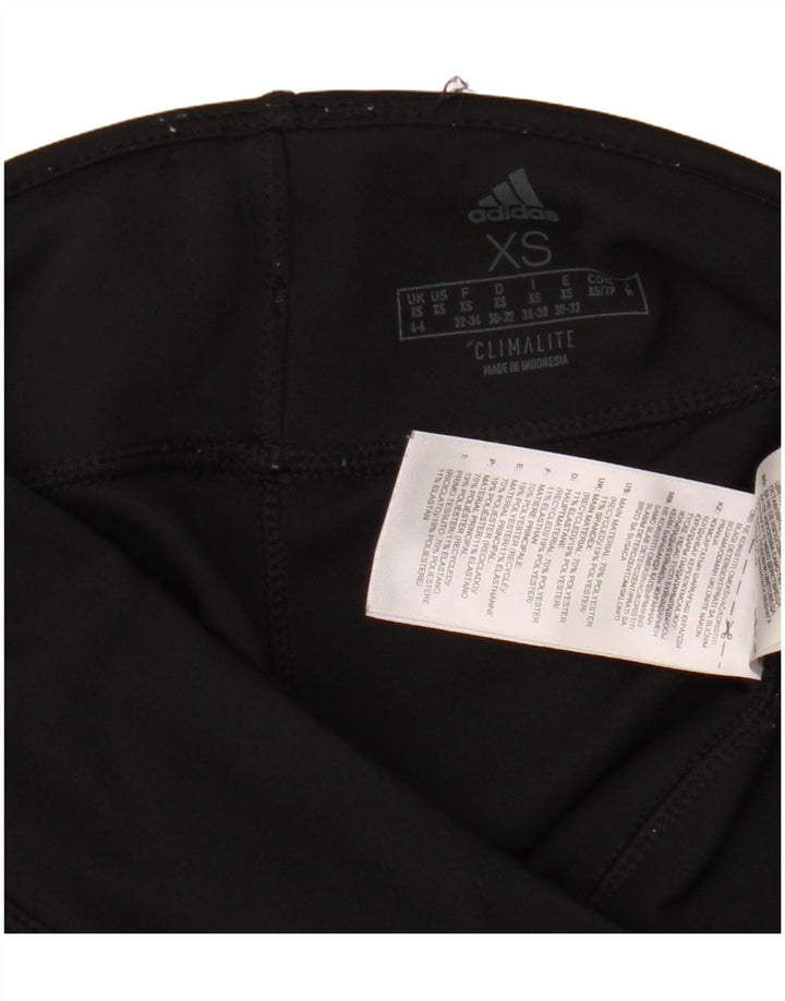 Adidas Womens Climalite Leggings UK 4/6 XS Black Polyester