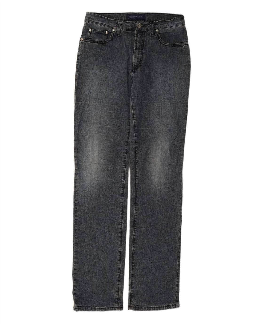 TRUSSARDI Womens Straight Jeans W29 L32 Navy Blue