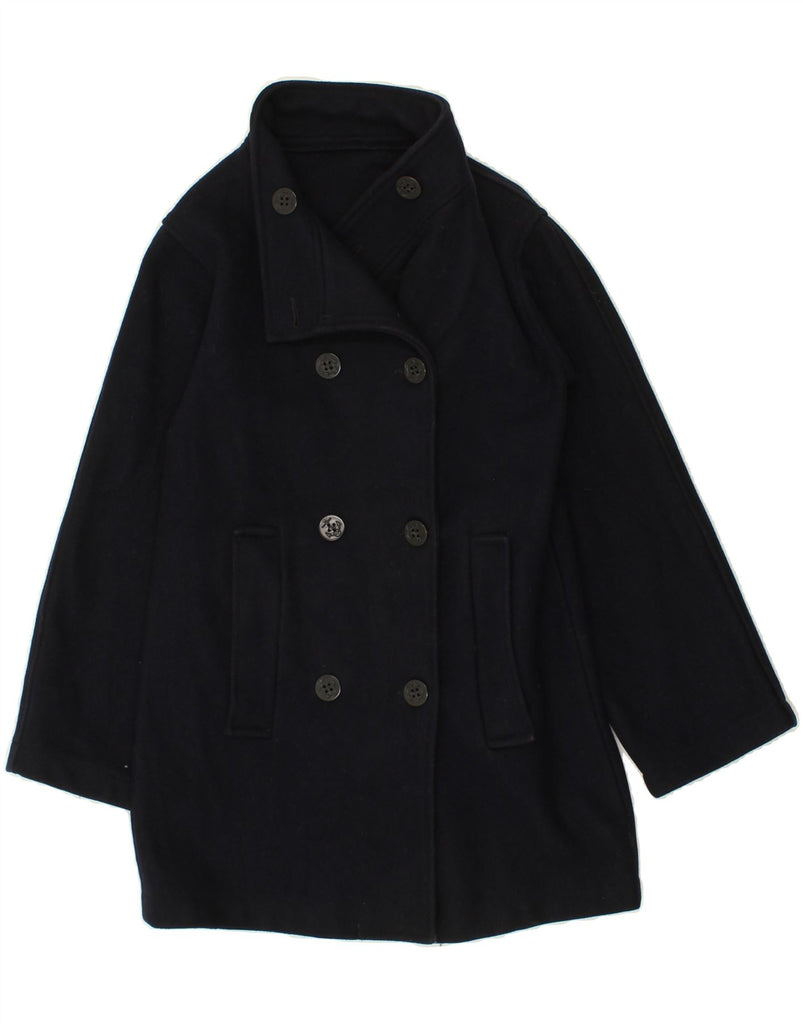 MARINA YACHTING Womens Double Breasted Coat IT 42 Medium Navy Blue Wool Vintage Marina Yachting and Second-Hand Marina Yachting from Messina Hembry 