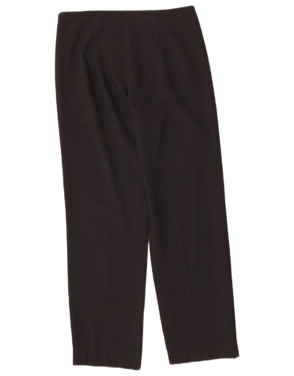 Marks & Spencer Womens Straight Casual Trousers UK 8 Small W28 L28 Black