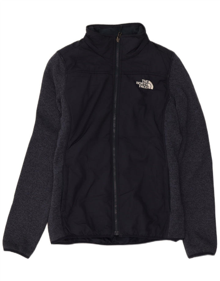 The North Face Womens Windbreaker Jacket UK 14 Medium Navy Blue Polyester