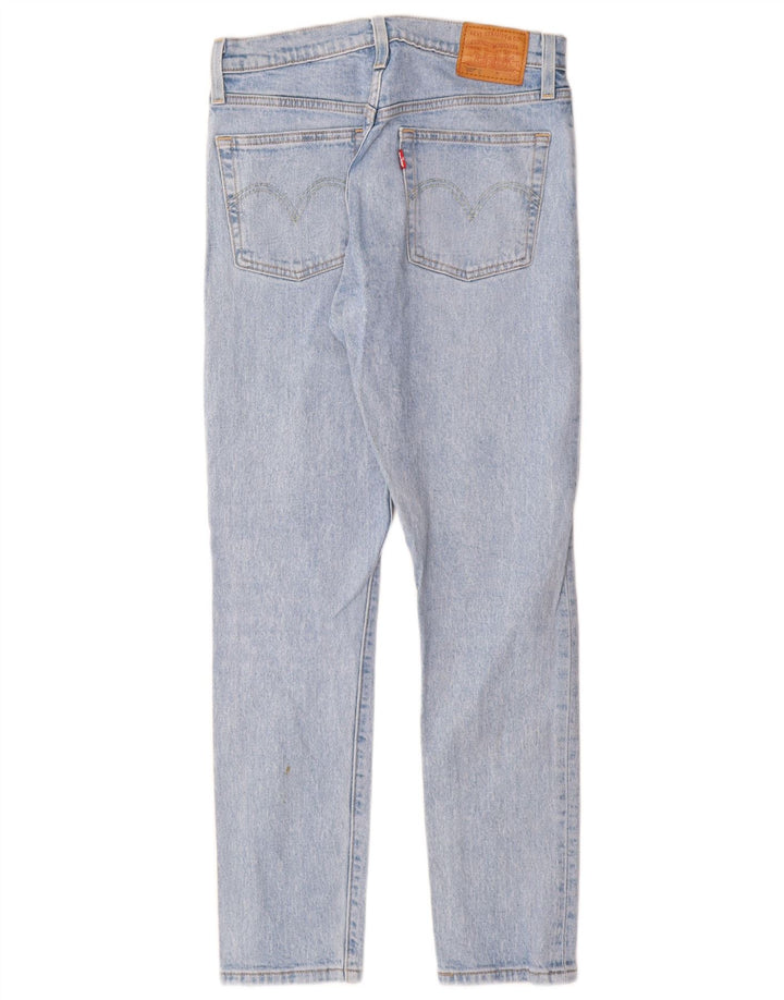Levi's Womens 501 Straight Jeans W27 L28 Blue Cotton
