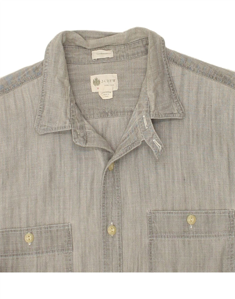 J. CREW Mens Tailored Fit Shirt Medium Grey Cotton | Vintage J. Crew | Thrift | Second-Hand J. Crew | Used Clothing | Messina Hembry 