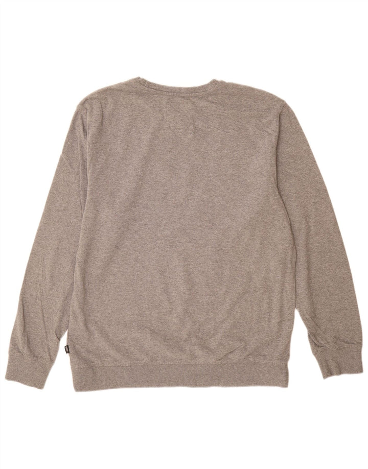 Vans Mens Graphic Sweatshirt Jumper XL Grey Cotton