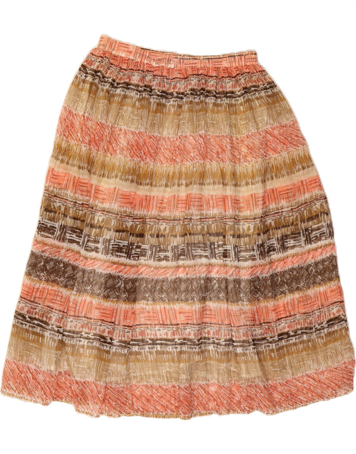 SAMANTHA GREY Womens A-Line Skirt UK 14 Medium W30  Multicoloured Striped Vintage Samantha Grey and Second-Hand Samantha Grey from Messina Hembry 