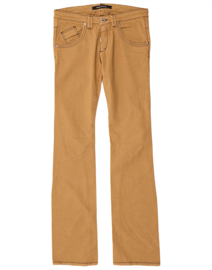 Against My Killer Womens Low Waist Trousers IT 46 Large W32 L36 Beige