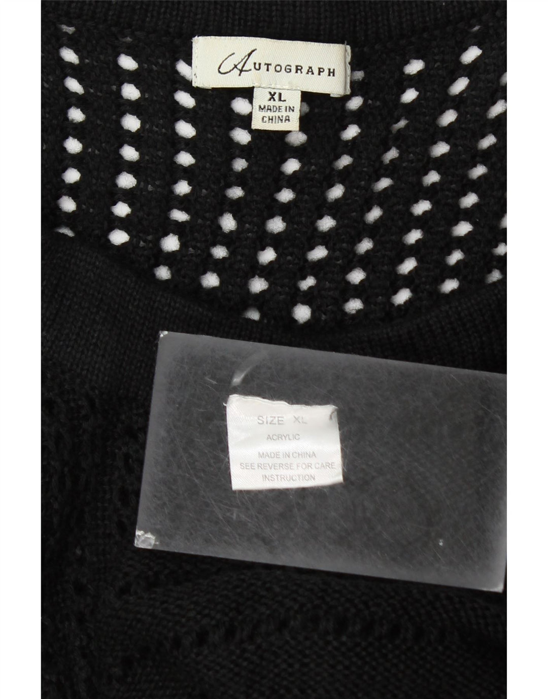 Marks & Spencer Womens Autograph Oversized Cardigan Sweater UK 18 XL Black