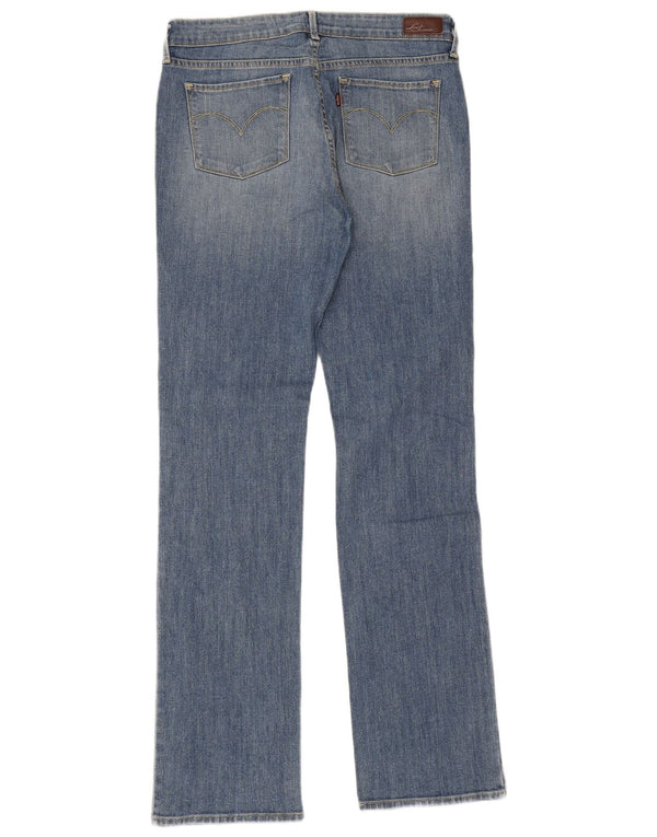 Levi's Womens Slight Curve Classic Fit Straight Jeans W30 L34 Blue Cotton