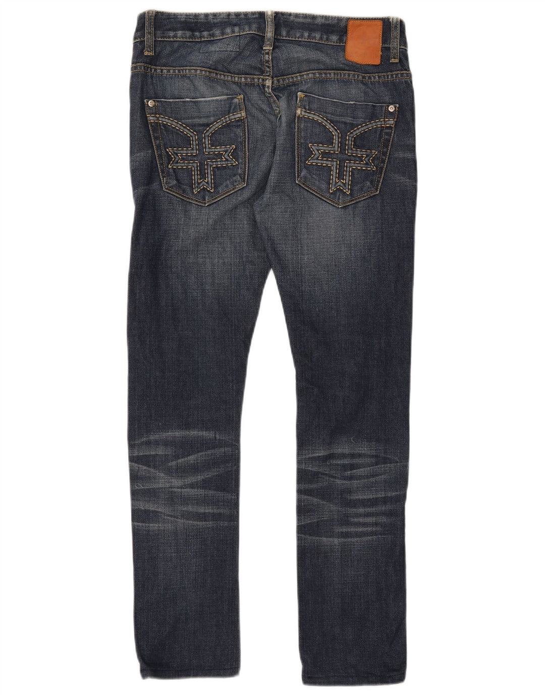 ZU ELEMENTS Womens Tight Fit Slim Jeans W28 L29 Blue Cotton