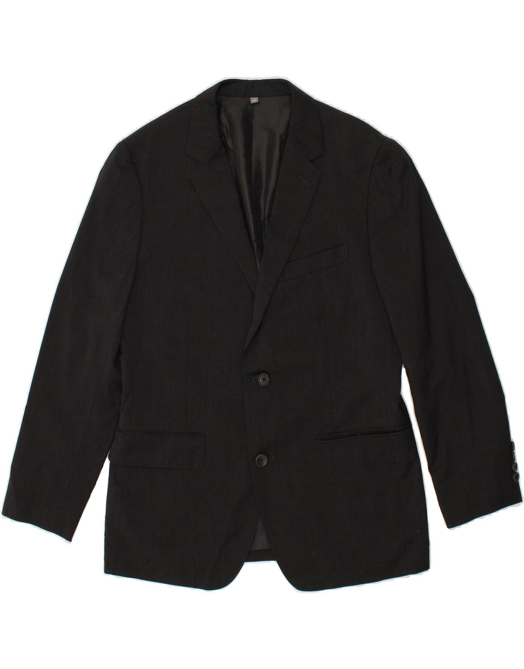 BONOBOS Mens Slim Fit 2 Button Blazer Jacket UK 40 Large Grey Wool Vintage BONOBOS and Second-Hand BONOBOS from Messina Hembry 