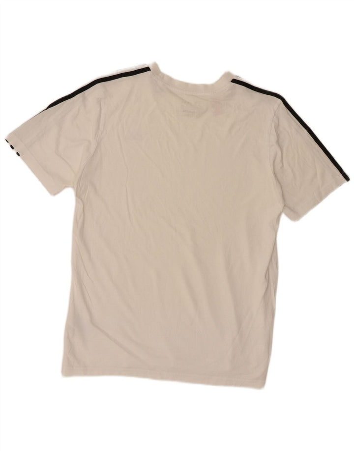 Adidas Boys T-Shirt Top 15-16 Years White Cotton