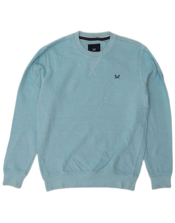 Crew Clothing Mens Sweatshirt Jumper Small Blue Cotton