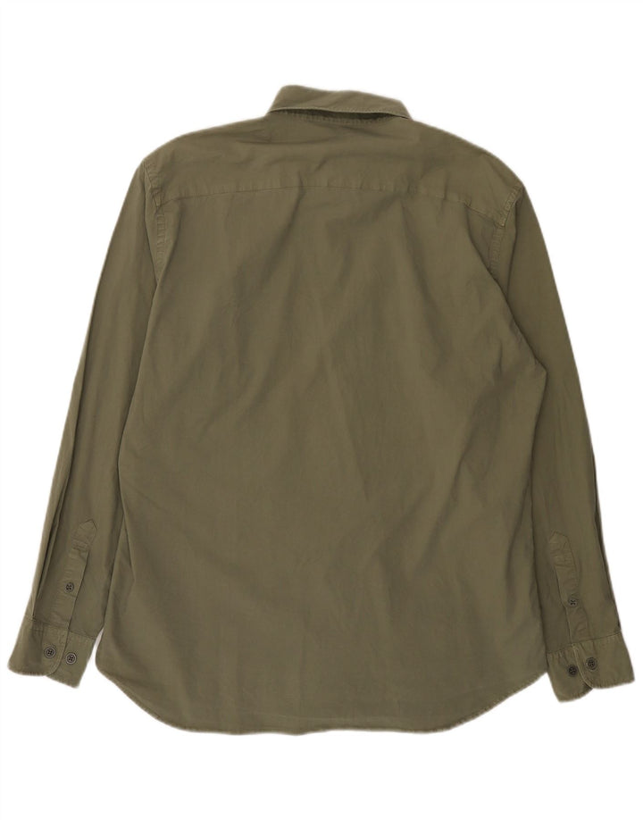 Avirex Mens Shirt XL Khaki Cotton
