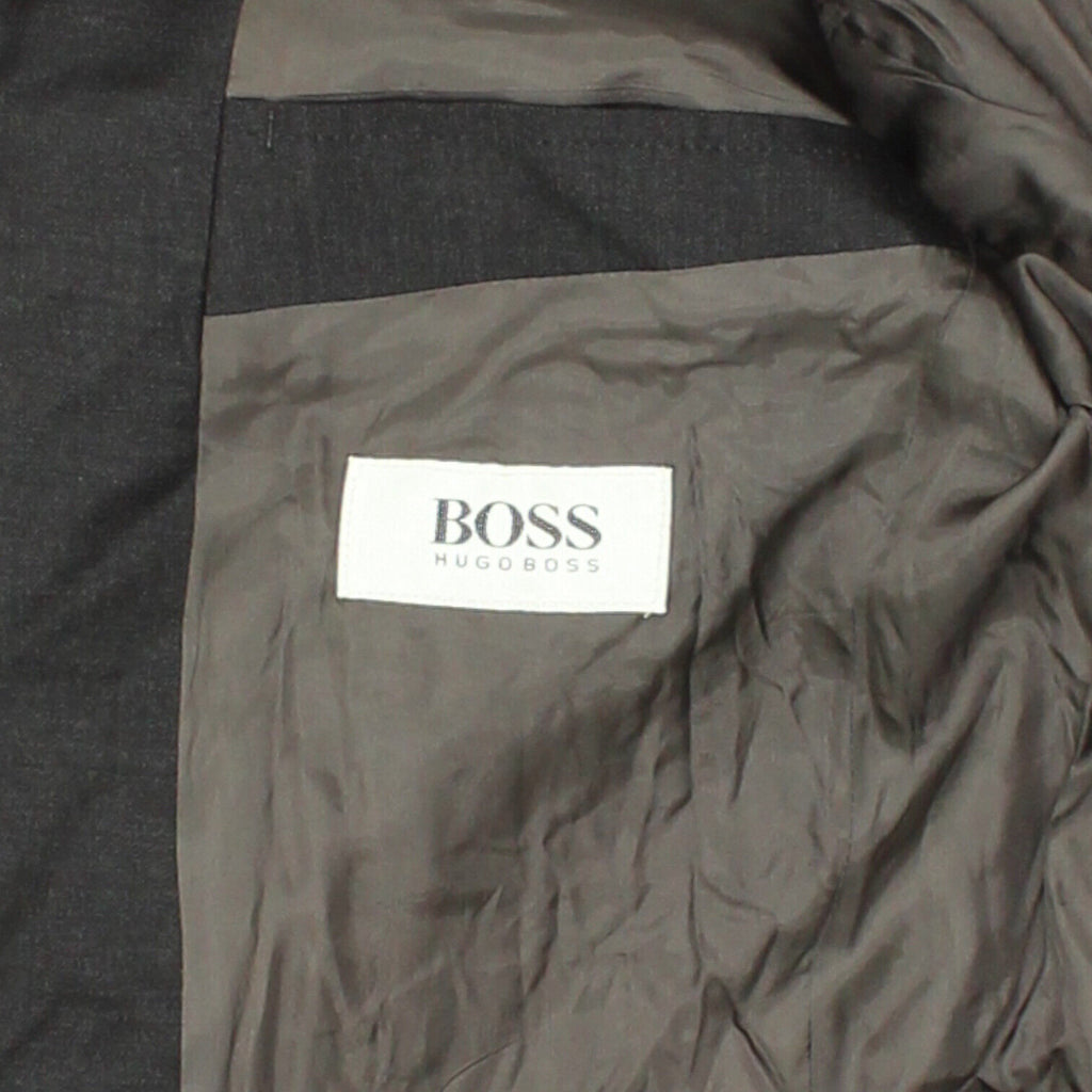 BOSS Hugo Boss Mens Grey Blazer Jacket | Vintage High End Luxury Designer VTG | Vintage Messina Hembry | Thrift | Second-Hand Messina Hembry | Used Clothing | Messina Hembry 