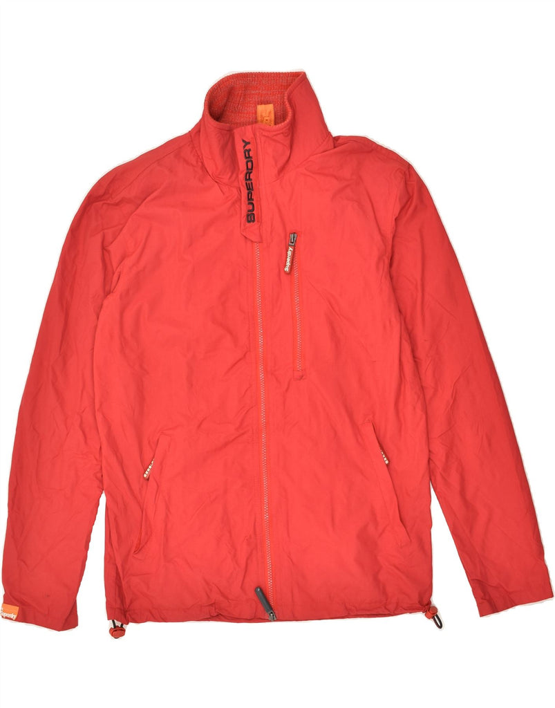 SUPERDRY Mens Rain Jacket UK 36 Small Red Polyester | Vintage Superdry | Thrift | Second-Hand Superdry | Used Clothing | Messina Hembry 