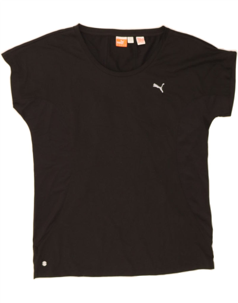 PUMA Womens T-Shirt Top UK 14 Large Black Vintage Puma and Second-Hand Puma from Messina Hembry 