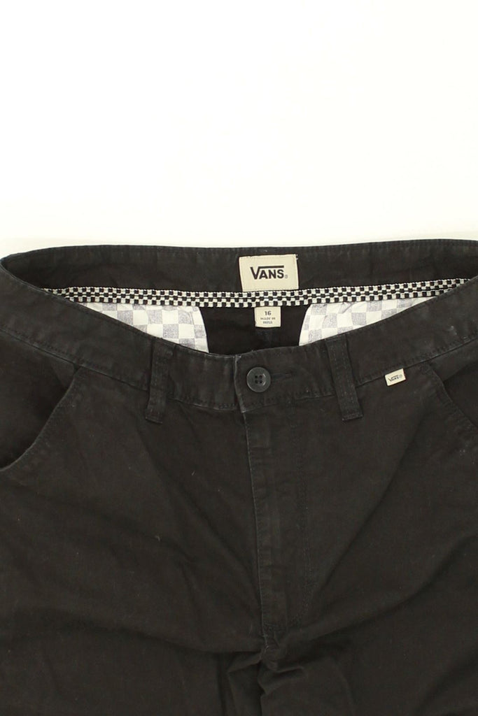 VANS Boys Slim Chino Trousers 15-16 Years W28 L29  Black Cotton | Vintage Vans | Thrift | Second-Hand Vans | Used Clothing | Messina Hembry 