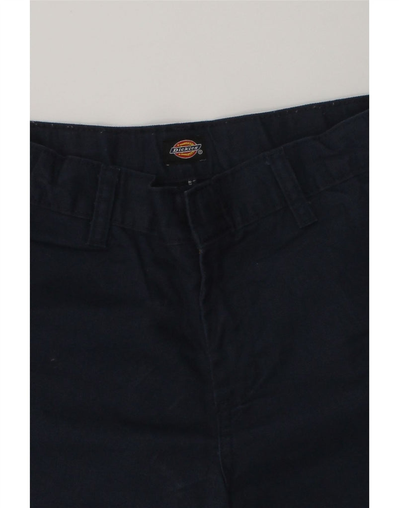 DICKIES Boys Chino Shorts 11-12 Years W26  Navy Blue Polyester | Vintage Dickies | Thrift | Second-Hand Dickies | Used Clothing | Messina Hembry 