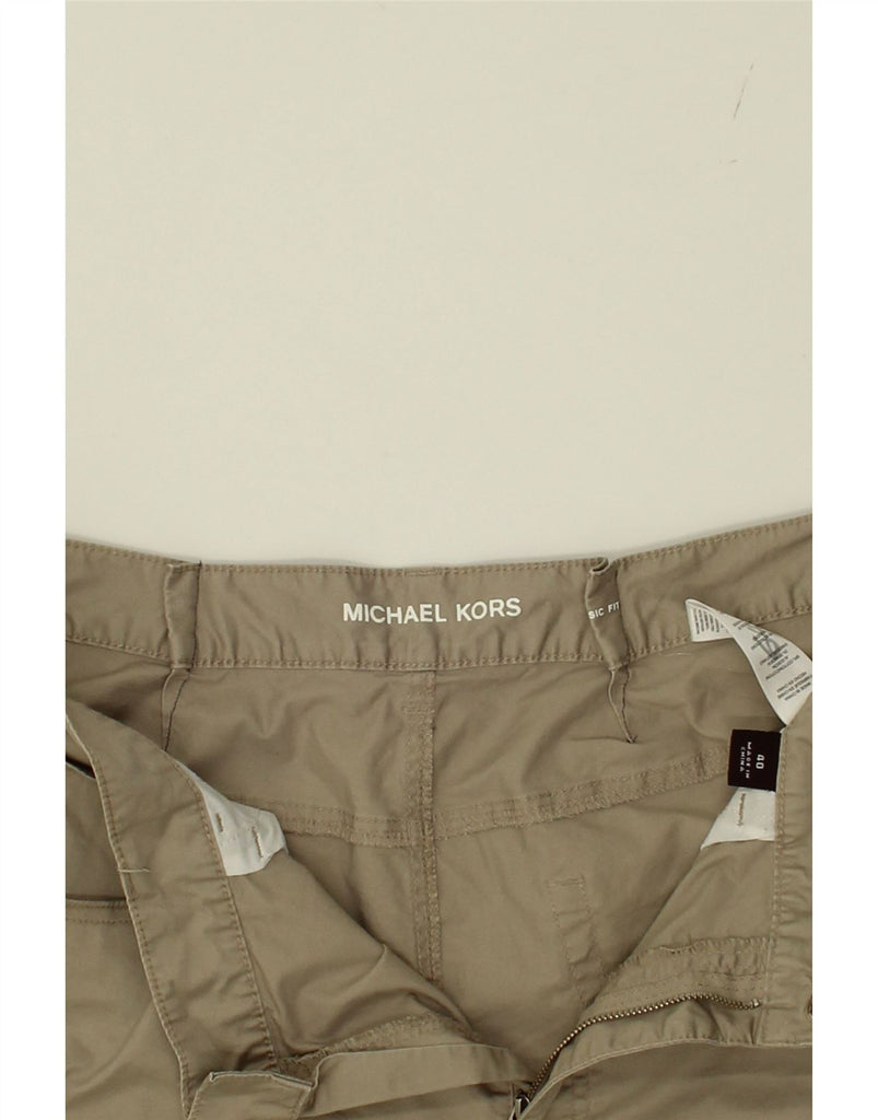 MICHAEL KORS Womens Classic Fit Casual Trousers EU 40 Medium W36 L32 Khaki Vintage Michael Kors and Second-Hand Michael Kors from Messina Hembry 