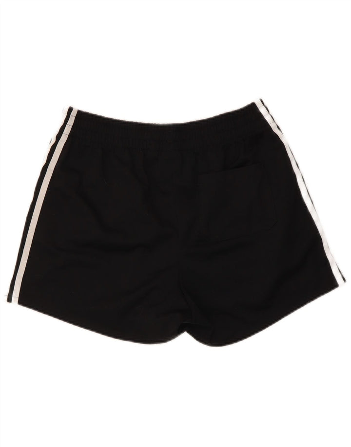Adidas Womens Sport Shorts UK 12 Medium Black Polyester