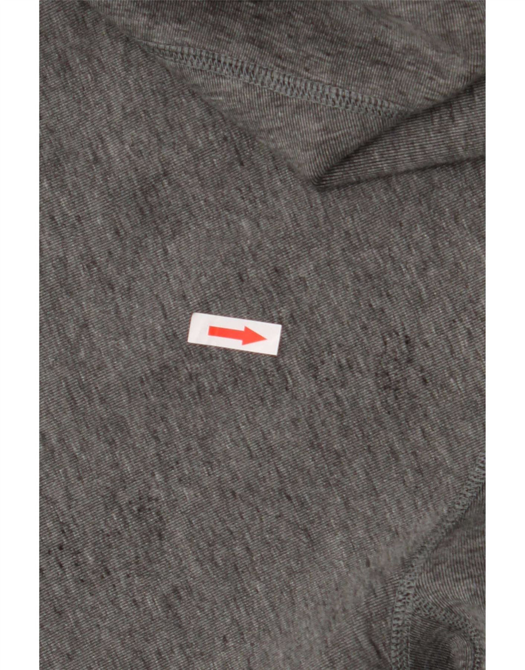 Nike Mens Zip Hoodie Sweater Large Grey Flecked Cotton