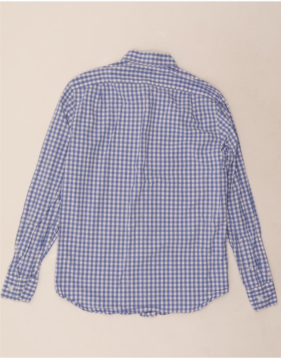 J. Crew Mens Classic Fit Shirt Medium Blue Gingham Cotton