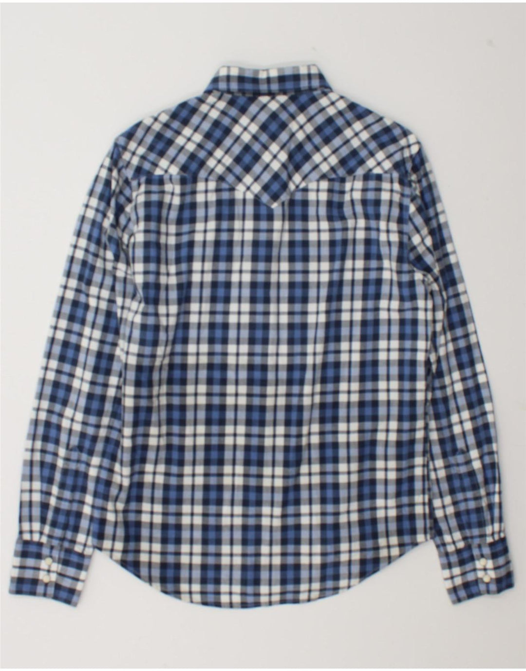 Levi's Mens Shirt Small Blue Check Cotton