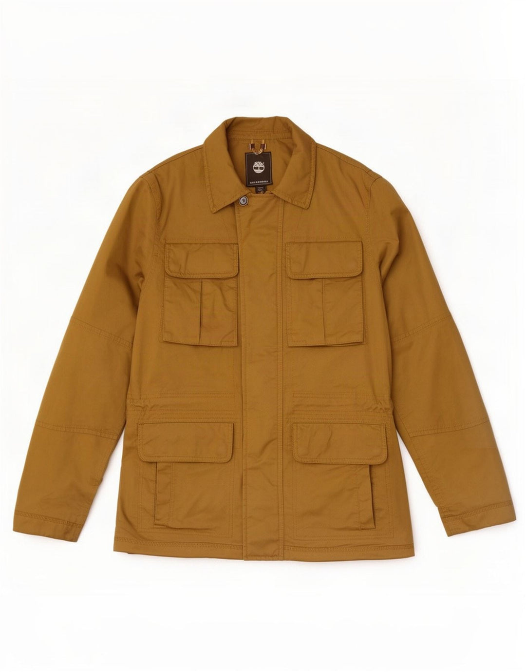 Timberland Mens Utility Jacket UK 36 Small Beige Cotton