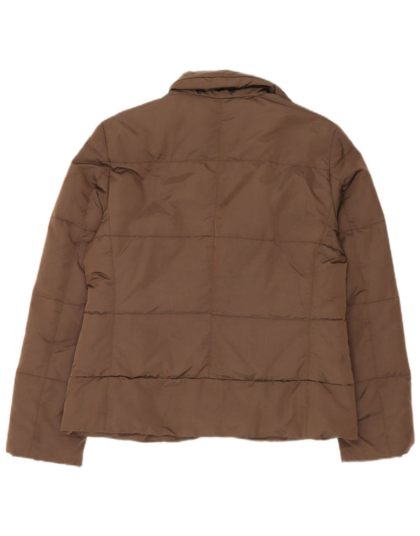 Marella Womens Padded Jacket UK 14 Large Brown Polyamide