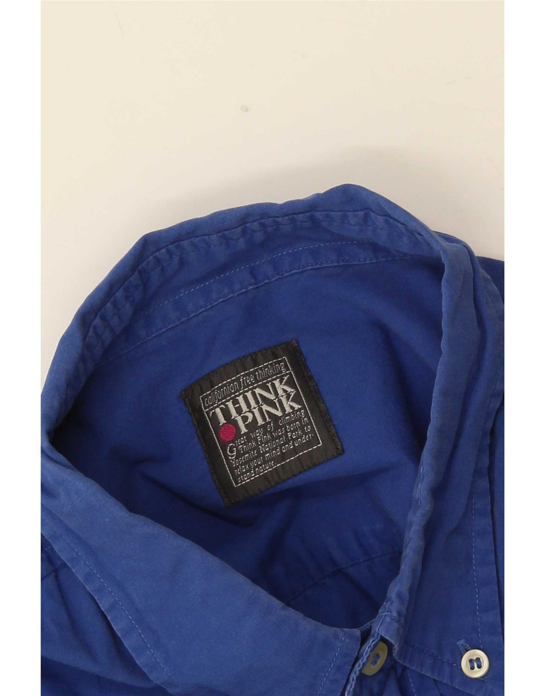 Think Pink Mens Short Sleeve Shirt 2XL Blue