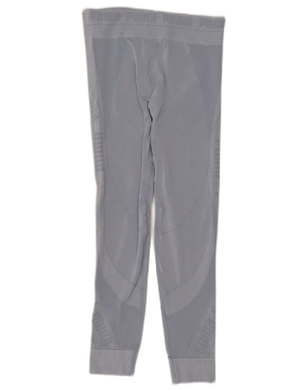 Puma Womens Graphic Leggings UK 8 Small  Blue Synthetic