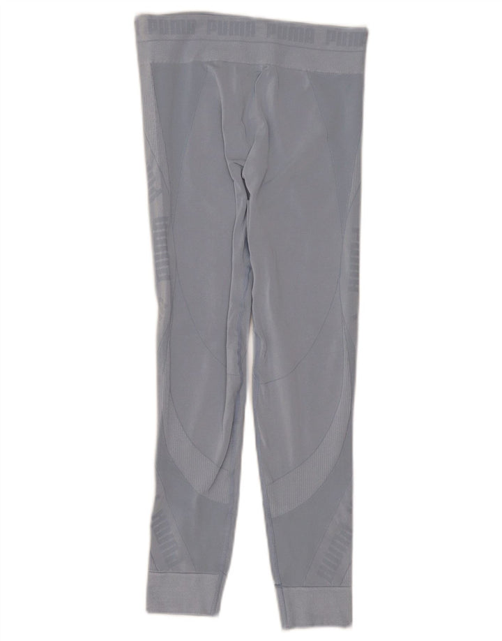 Puma Womens Graphic Leggings UK 8 Small  Blue Synthetic